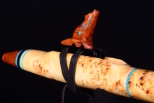 Yellow Cedar Burl Native American Flute, Minor, Mid G-4, #I43B